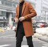 Men039s Trench Coats Orange Laine Hommes Long Hiver Grande Taille Veste Bleu Manteaux Slim Fit Classique Vintage Gentlemen Coat3519588