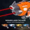 Laser tag jogo de batalha brinquedo armas conjunto elétrica indução infravermelha crianças greve pistola para meninos crianças esportes ao ar livre indoor 240123