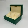 Factory Outlet Green Watch Box med väskor Broschyr och kort kan anpassa lyxkvinna Watches Cases Man AAA Gift 240119