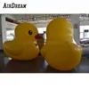 Pato de borracha inflável amarelo hermético, 2mh, 6,5 pés, pato de borracha de pvc gigante para exibição de publicidade