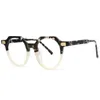 Moda óculos de sol quadros marca designer acetato óculos quadro vintage masculino aro completo óculos ópticos lente clara miopia eyegl249m