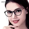 ZENOTTIC Retro Cat Eye Rezept Glasse Optische Myopie Brillen Weibliche Pochromic Anti Blau Licht Brillen Rahmen 240123