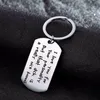 Keychains 12PC Lot I Love You Keychain Dog Tag Stainless Steel Keyring For Couple Girlfriend Boyfriend Wife Husband Key Chain Funn2106