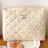 Cosmetic Bags Quilted Makeup Bag Cute Toiletry Large Capacity Travel Pouch For Women And Girls