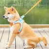 Dog Collars Fashion Colorful Quick Disassembly Pet Supplies Vest Type Leash Cat Chest Harness Breathable Reflective Walking Chain