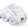 Papier, 4 Rollen, 57 x 30 mm, Thermodruckpapier für POS-Systemdruck, Thermodruckerdruck, Gastronomie, Supermarkt, Quittungsdruck