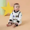 Astronautdräkt för baby pojke 1 år barn barn spädbarn födelsedag tema party cosplay rymd kostym född pografi romper 240122