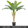 Decorative Flowers 150cm/120cm Artificial Large Banana Tree Potted Tropical Fake Green Plants Palm Leafs Bonsai For Home Office Garden