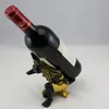 Résine Anubis dieu casier à vin porte-bouteille de vin Animal chien égyptien dieu support à vin accessoires maison Bar décoration préférence 223l