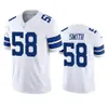 Camisas de futebol personalizadas Dallas''Cowboys''Men 4 Dak Prescott 11 Micah Parsons 88 Ceedee Lamb 90 Demarcus Lawrence 7 Trevon Diggs Mulheres Juventude White Vapor Limited Jersey