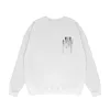 Mens hoodie designer hoodies tröjor med färgglada stänkade bokstäver tryckta på ren bomullsrundhals pullover hoodie för par lösa casual hoodies