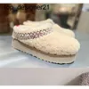 Nuove donne Tazz Braid pantofole stivali da neve con piattaforma mantengono calde pantofole Peluche stivali invernali casual sacchetti per la carta Bellissimi stivali da donna da uomo di Natale