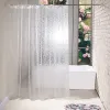 Defina a cortina de chuveiro 3D à prova d'água com 12 ganchos tomando banho para decoração de casa acessórios de banheiro 180x180cm 180x200cm