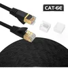 Cat 6 Ethernet Cable Cat6 6e Cat6e Cables Flat Internet Network RJ45 Gold Plated Connectors LAN PATCH CORDS FÖR PC LAMPTOP ROUTER 0.5 M 1M 1,5 M 2M 3M