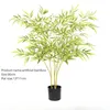 Flores decorativas em grande escala bambu artificial bonsai vaso planta verde paisagem interior decoração de piso de mesa 60cm a 150cm