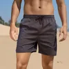 Herenbadmode Zomer Knipperende herenstrandshorts Inner Mesh Fonkelende reiszwembroek Kust Outdoor Sport Korte broek