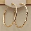 أقراط Hoop Gold Silver Color Luxury Big Circle for Women Charms Original Designer Party Party Wedding Jewts