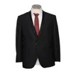 Blazer à une rangée d'un bouton avec un pantalon noir pour Robe de mariée de marié Robe de soirée Robe de soirée deux pièces veste pantalon 240123