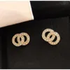 Boucles d'oreilles à la mode pour femmes, bijoux Lux, fête, mariage, fiançailles, amoureux, avec sac en flanelle, 258m