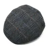 Jangoul Men's Irish Flat Cap Wool Tweed Gatsby Sboy Causal Herringbone Ivy Hat 240126