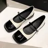 Dress Shoes Shallow Mouth Low Heel Color Matching Mary Jane Walking Comfortable Non-Slip Breathable Summer Sweet Beauty