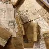 20 pacotes de material por atacado papel literatura antiga spaper memo conta decorativa vintage artigo inglês amarelecimento 130 80mm
