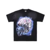 T-shirt da uomo Hellstar 2024 designer Fashion Hip Hop Brain Casco maniche corte