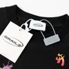 24ss T-shirt Casual Brief Drucken Oansatz Kurzen Ärmeln T-shirt Männer Frauen Kleidung Tees