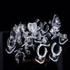 100 datorer Clear View Elastic-C Circle Plastic Ring Display Stand Holder Rack Tabletop Decoration Stand MX2008102031