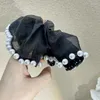 Hair Clips Arrival Fashion Hairwear Lace Trendy Women Jewelry Handmade Beads Black Organza Elegant Girl Gift