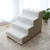 Toys Hot Dog House Dog Stairs Pet 3/4 Steps Stairs for Small Dog Cat Pet Ramp Ladder Antislip Removable Dogs Bed Stairs Pet Supplies