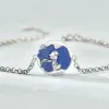 Bangles 925 Sterling Silver Couple Prince Little Fox Bracelet Personality Enamel Round Pop Valentine's Day Anniversary Gift Jewelry