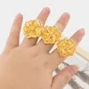 Halskette Ohrringe Set 3 Teile/satz Verstellbarer Ring Schmuck Für Frauen 18 Karat Vergoldet Design Finger Hochzeiten Party Zubehör