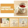 Storage Bottles Cereal Container Enamel Jar Honey Multi-function Candy Tea Holder Home Accessory Canister