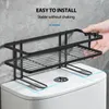 Toilet Shelf Storage RackOver The Toilet Storage Shelf Punch-free Kitchen Storage Rack Toilet Paper Organizer Shelves Bathroom 240118