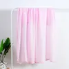 Blankets Cotton Muslin Baby Blanket Born Swaddle Wraps Super Soft Solid Color Receiving Bath Towel 110x110cm
