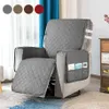 Recliner Chair Slipcover Mat Pet Sofa Protective Covers Anti Slip Washable Sofa Couch Cover Side Pocket Armchair Throw Mat 211025285x