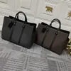 Männer Taschen Sac Plat 24H Handtasche Tote Aktentasche Notebook Computer Taschen Designer Schulter Umhängetasche Unterarm echtes Leder Luxus Business Büro Arbeitstasche M46451