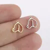 Charms 10 teile/los Großhandel Edelstahl Tier Anhänger Niedlichen Hund Kopf Winzige Anhänger Zubehör Für Schmuck DIY Made 10,1x10,3mm