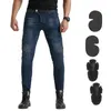 Motorkleding 2024 Blauw Rijden Jeans Modellen Herfstbroek Beschermende Zwart Groen Moto Gear Mannen WF-118-1