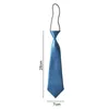 Bow Ties Accessories Short Style Classic Satin Solid Color Casual Uniform Elastic Neck Tie School Kids Wedding No Small