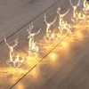 Strings AT35 1.5 M 10LED Christmas Elk Lamp String Sika Deer Shape Room Shopping Mall Holiday Decoration