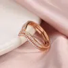 Anillos de racimo Anillo de mujer Accesorios de moda 2024 Joyas Regalo de aniversario Elegante Zirconio 20243552