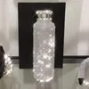 500 ml błyszczący diamentowy kubek ze stali nierdzewnej Bling Bling Rhinestone Water Bottle Przenośny czajnik zewnętrzny z LID275F