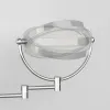 Mirrors wandgemonteerde LED -make -upspiegel met plug 5x vergroot cosmetische spiegel dubbele zijde wandspiegels Raak dimmen aan badkamerspiegels aan
