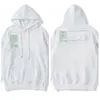 Dra av vit hoodie jacka mens offwhite hoody clothe top coat varsity jumper pullover kvinna lång ärm offvit jacka kfnr d3