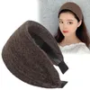 Raincoats Autumn And Winter Wide-Brimmed Wool Headband Female Elegant Graceful Toothed Hairpin Warm Accessories Hair Bands For Women