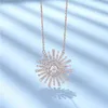 Collier swarovskis Designer Luxury Fashion Femmes Femmes Original Qualité Jumping Heart Sunshine Commémorative Chaîne de pull Précision Edition Sunflower Design