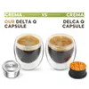 ICafilas – Capsules de café réutilisables en acier inoxydable, rechargeables, filtre de tasse pour Machine Delta Q 240122