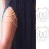 Ceintures Femmes Sexy Strass Multi Couches Jambe Chaîne En Métal Élastique Cuisse Ceinture Jarretière Corps Bijoux Pour Club Party Beach Accessoire288a